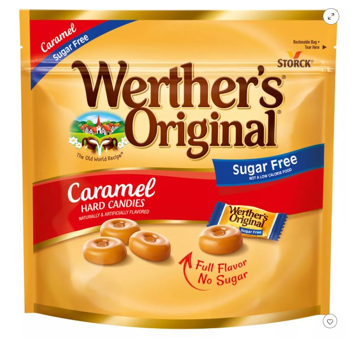 Sugar Free Werther's Original Hard Caramels Bag