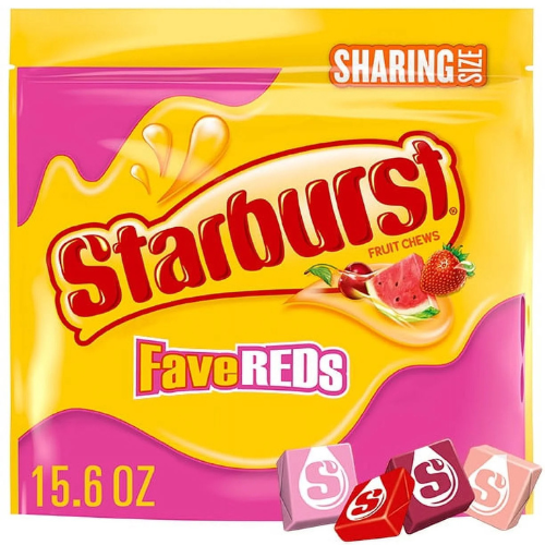 Starburst Fave Reds Chews Sharing Size 15.6 Oz