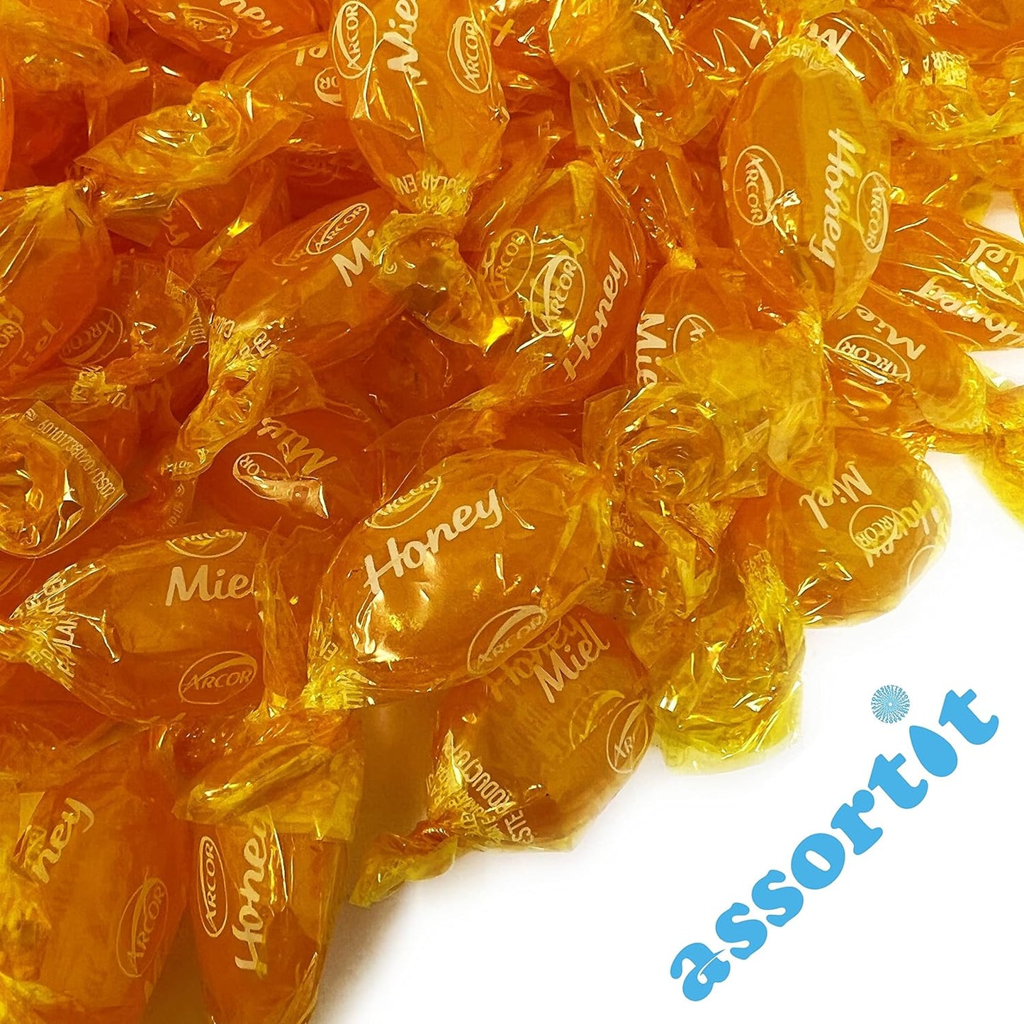 Arcor Honey Filled Hard Candy - 10 lbs Honey Flavored Classic Filled With Real Honey 160 oz.