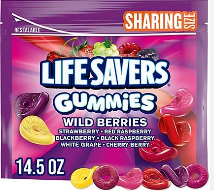 Wild Berry Life Saver Gummies Sharing Size 14.5 Oz