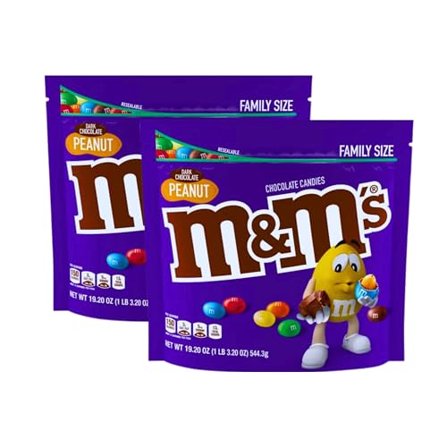M&M'S Dark Chocolate Peanut 18-Oz Pouch (2-Pack) – Assortit