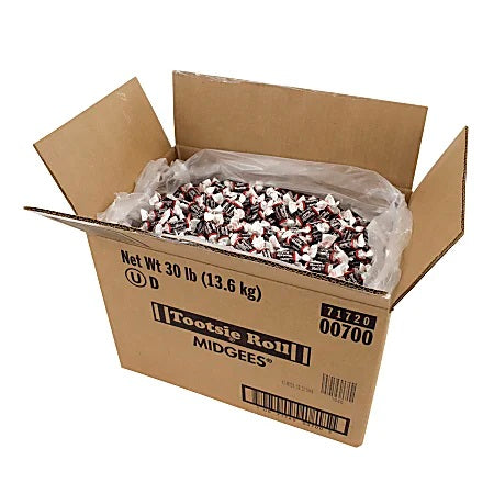 Tootsie Roll Midgees Bulk 30lbs