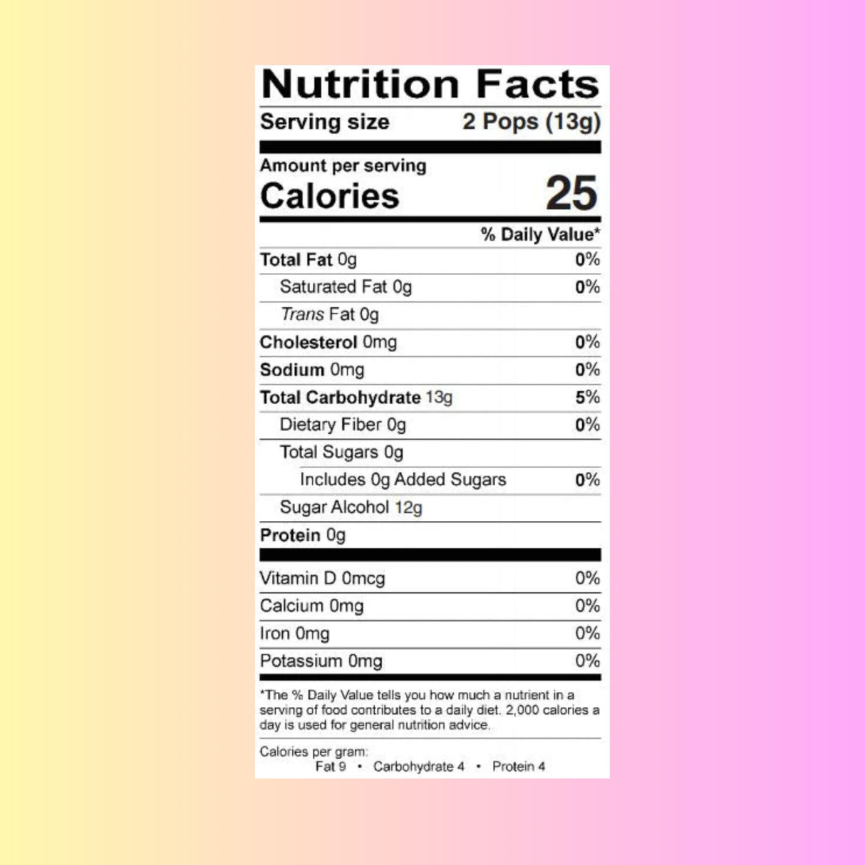 Zolli Gum Popz Sugar Free (16 oz)