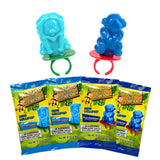 Teddy Pop & Friends Ring Lollipops - Blue Raspberry & Cotton Candy (30 Ct)