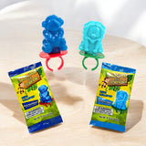 Teddy Pop & Friends Ring Lollipops - Blue Raspberry & Cotton Candy (30 Ct)