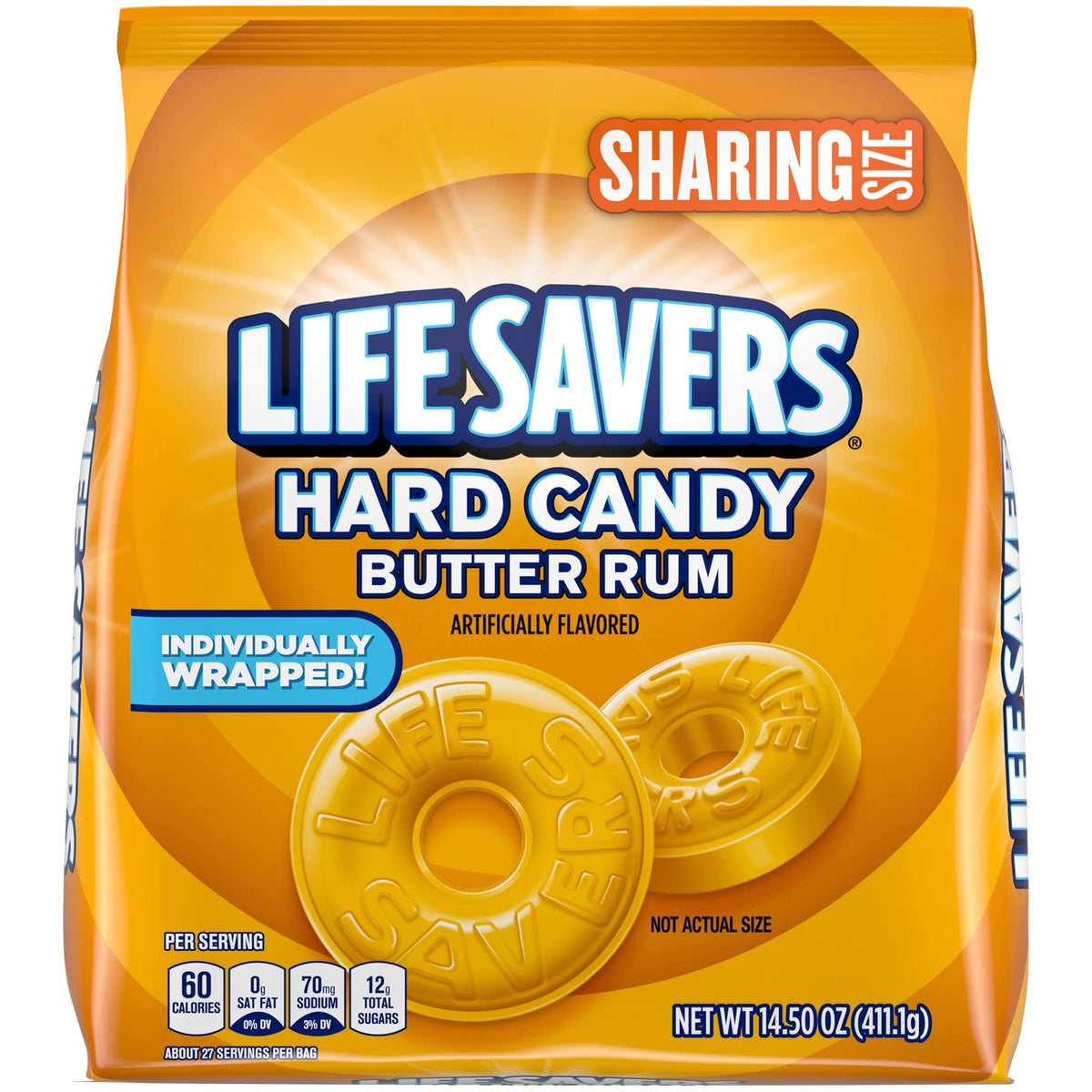 Life Saver Butter Rum Hard Candy 14.50 Oz