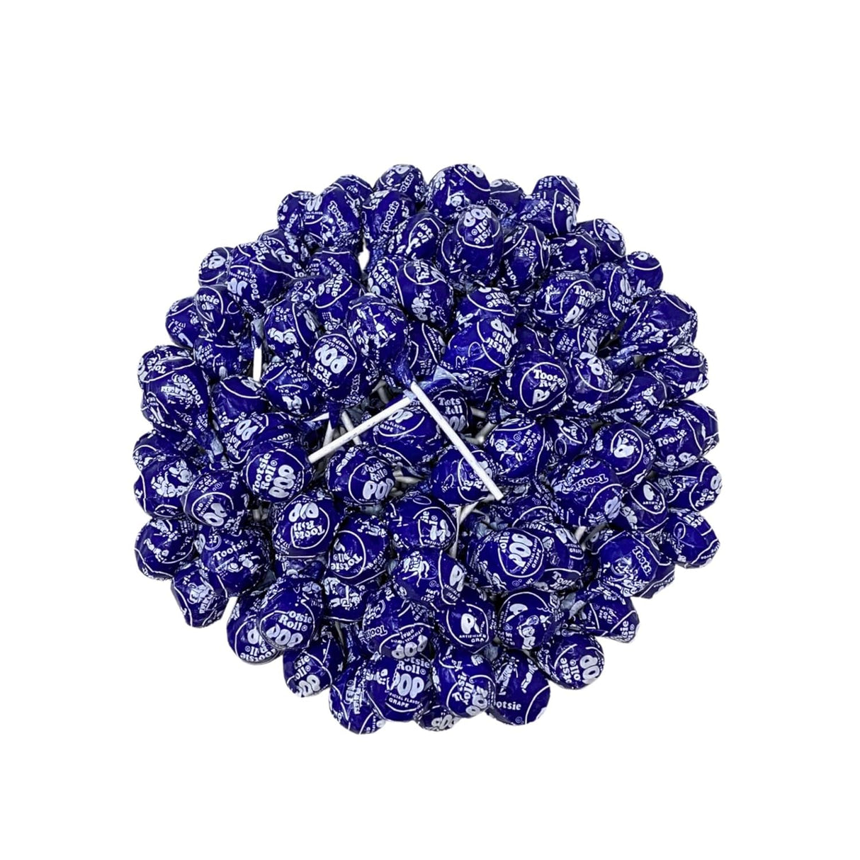 Tootsie Pops - Grape With Chewy Tootsie Roll Center 1 Lb