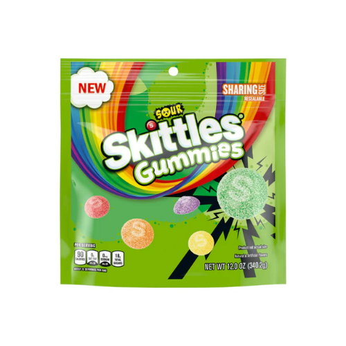Sour Skittles Gummies Sharing Size 12 Oz