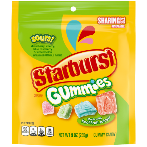 Sour Starburst Gummies Sharing Size 9 Oz