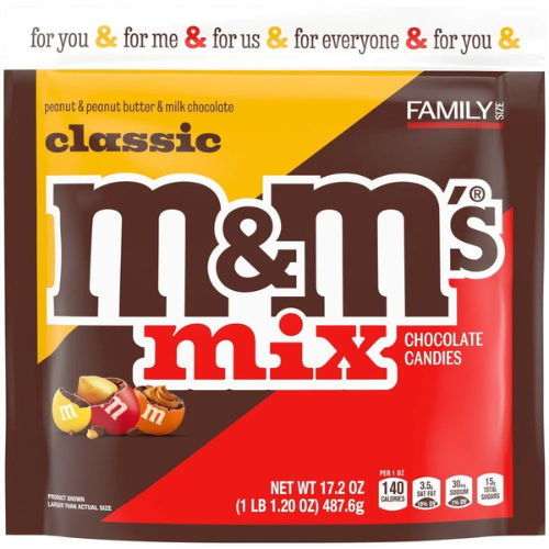 Classic M&M's Mix Family Size 17.2 Oz