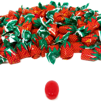 Arcor Strawberry Filled Hard Candy - 10 lbs - Classic Strawberry Flavored Filled With Chewy Strawberry Center Bulk Bag 160 oz.