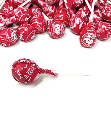 Cherry Red Tootsie Pops Bulk Candy 100 Count Lollipops Aprox. 4.5 lbs (72 Oz)
