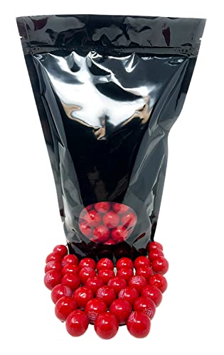 Dubble Bubble Sweet Cherry Fruit Flavor Bubblegum Red Colored Gumballs 3 Lbs Bulk Bag (48 Oz)