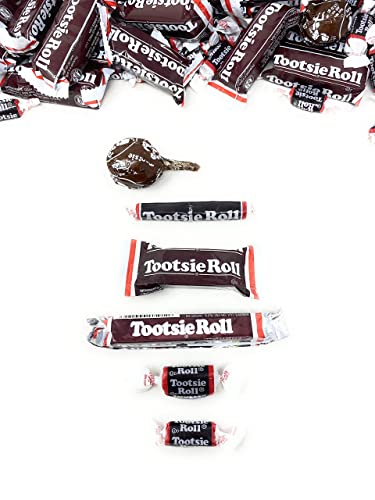 Classic Original Tootsie Rolls Pops Midgees Juniors Chews Snack Bars Mini Bars Individually Wrapped All Size Variety Bulk Mix 5 Lbs (80 Oz)
