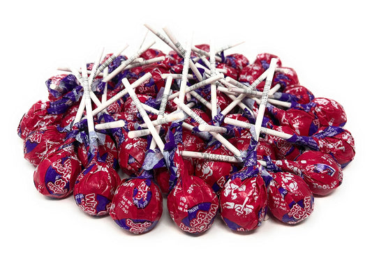 Cherry Lollipop Assortment - 2 lbs - Wild Cherry Berry Tootsie Pops with Tootsie Roll Center 32 oz.