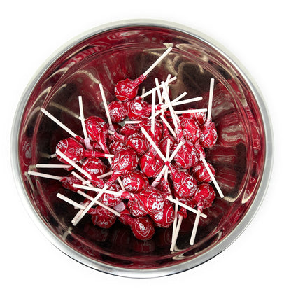 Cherry Red Tootsie Pops Bulk Candy 50+ Count Lollipops Aprox. 2.25 lbs (36 Oz)
