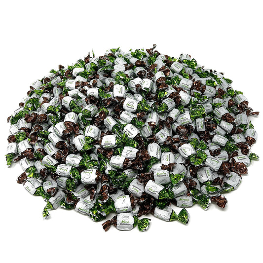 Arcor Chocolate Filled Mints - 6 lbs - Bulk Vintage Hard Candy 96 oz.