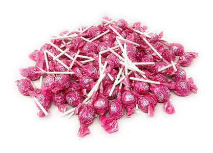 Tootsie Roll Strawberry Mini Pops Filled With Chewy Tootsie Roll Candy - Single Flavor 75+ Count Lollipops 1 Lb (16 Oz)