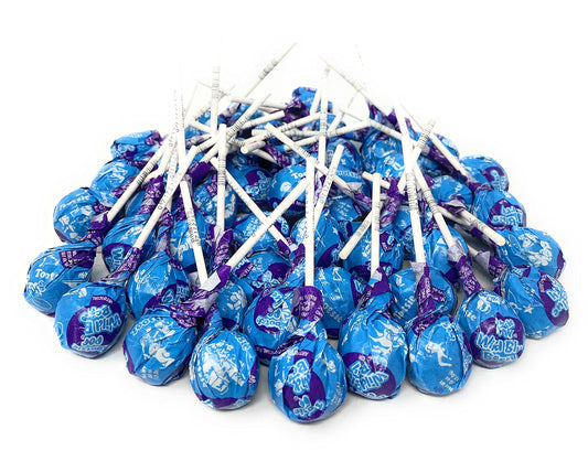 Blueberry Lollipop Assortment - 2 lbs - Wild Blueberry Tootsie Pops With Tootsie Roll Center (32 Oz)